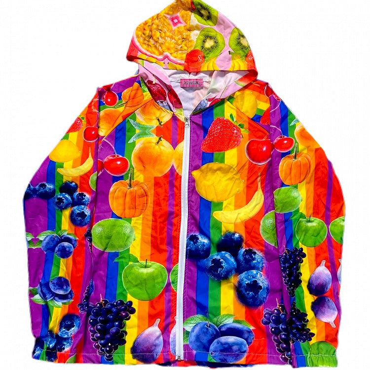 Fruit Jacket Gyaru Protection Hoodie Colorful Sun Fashion Print