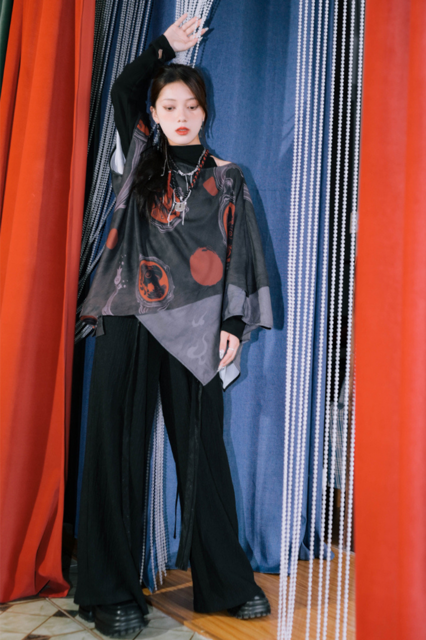 Style Mode Smock Top Cape Loose