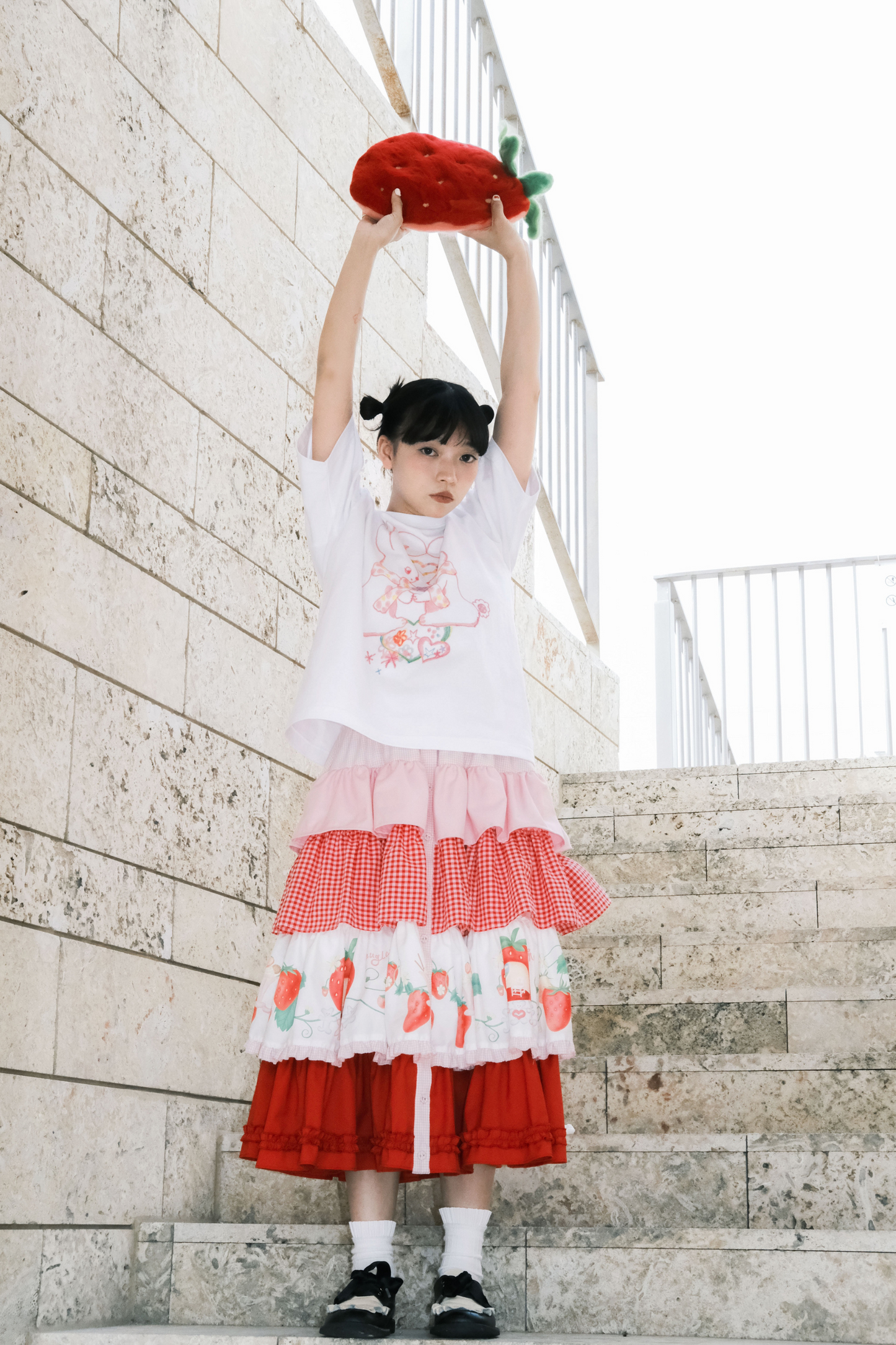 T-Shirt Love mit Sternen-Print