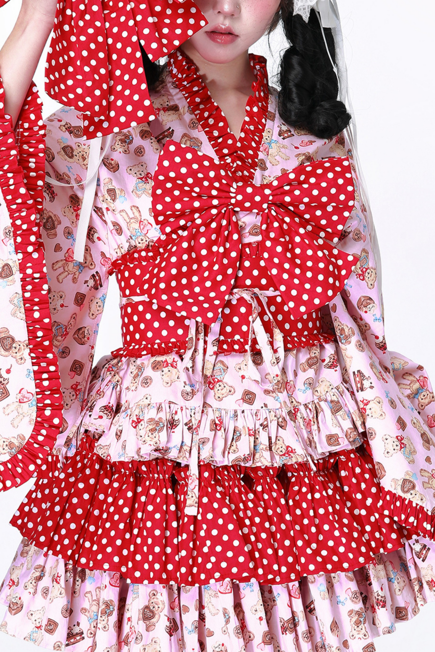 Retro Pop Kimono Lolita Tops