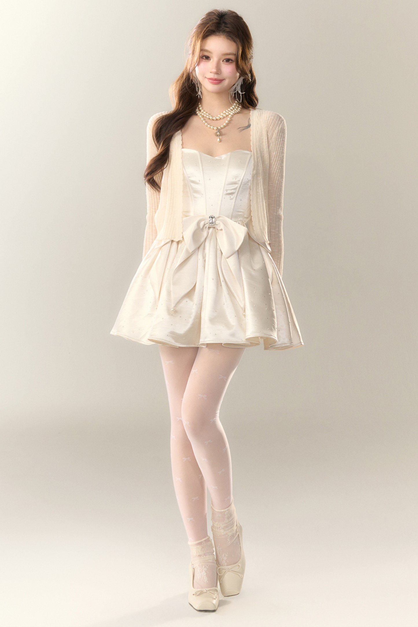 Ice Cardigan Silk Sheer