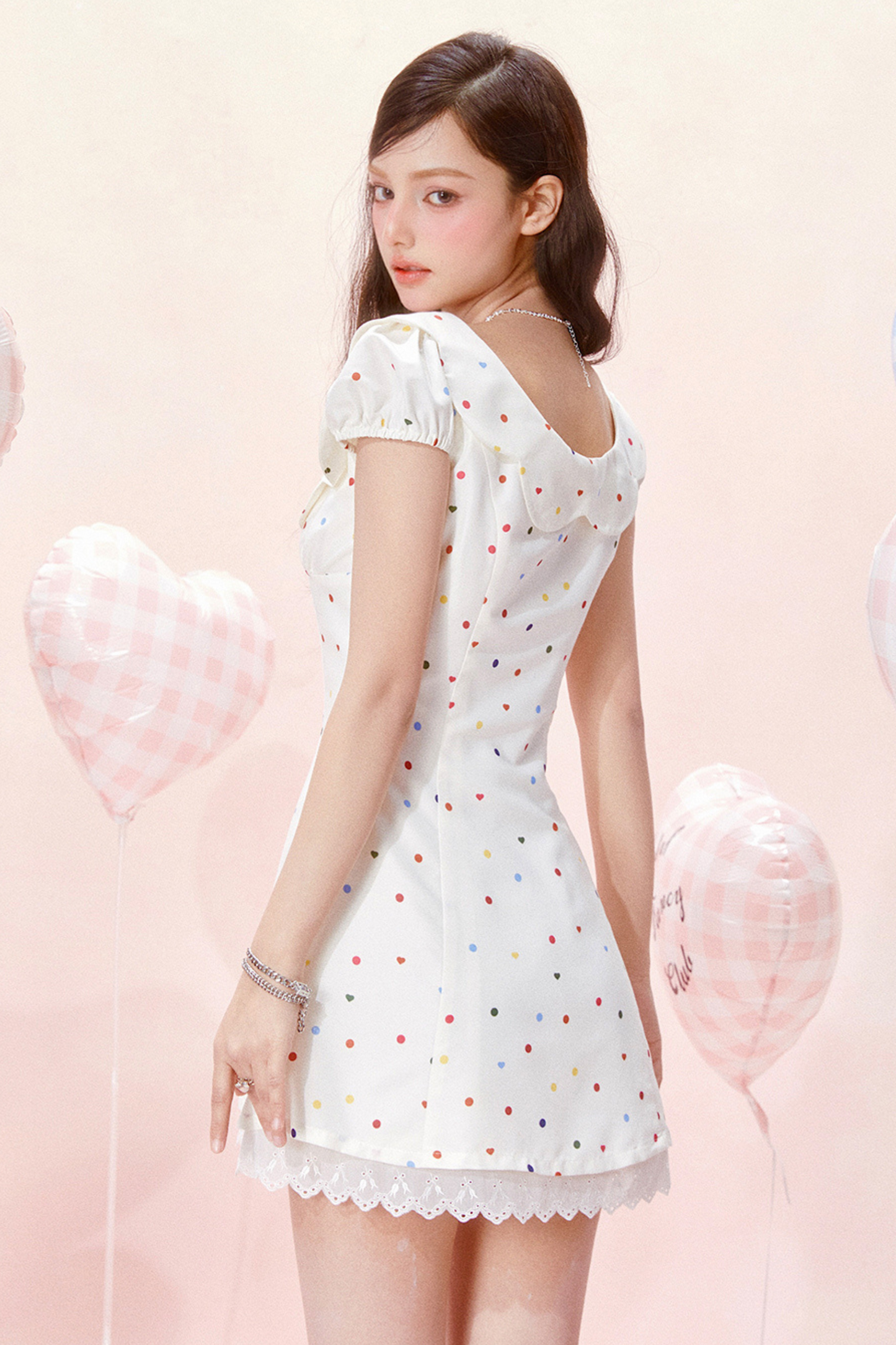 Dress Jumping Dot Color