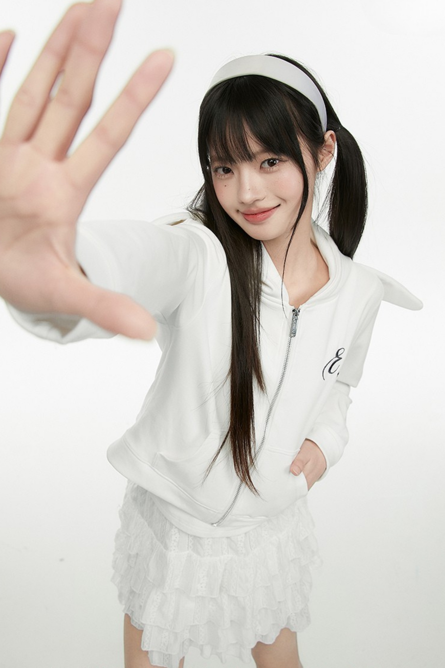 Angel White Wings Short Hoodie Hooded