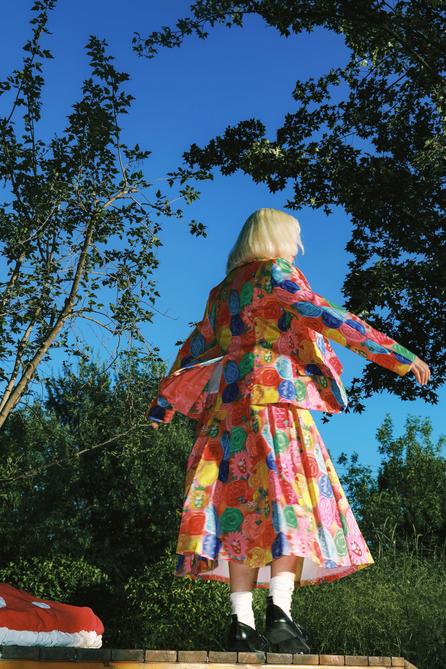 jacket y2k + collar skirt fantasy