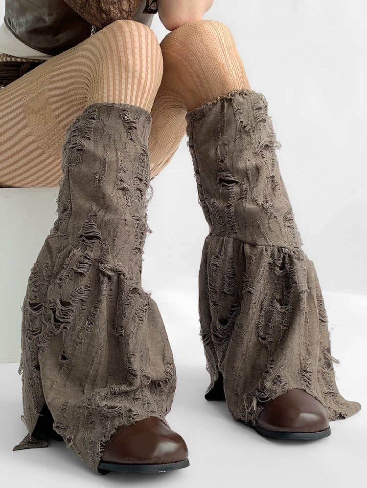 Wasteland Punk Brown Leg Warmers