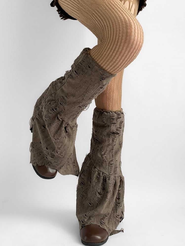 Wasteland Punk Brown Leg Warmers