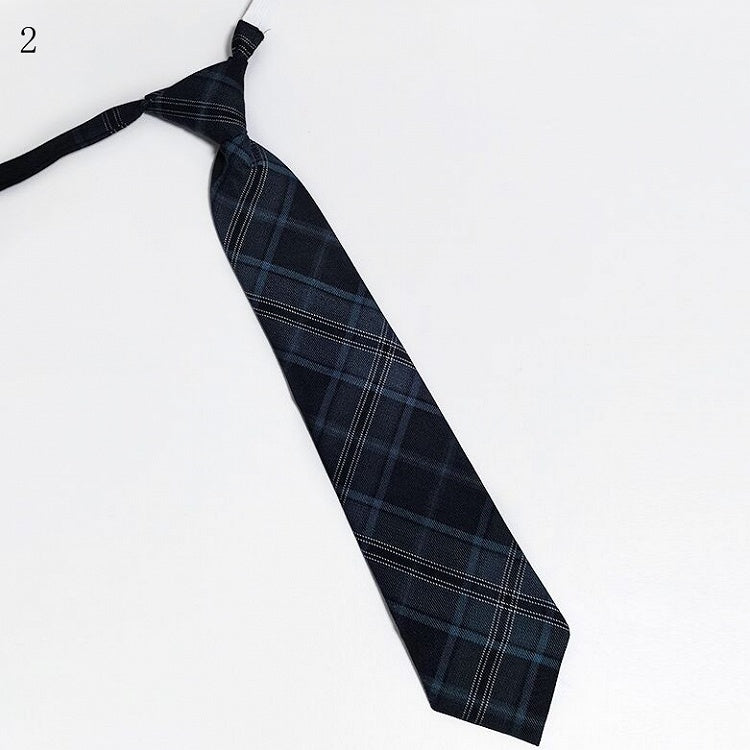 JK 4 Halsmusteroptionen Uniform Krawatte Plaid