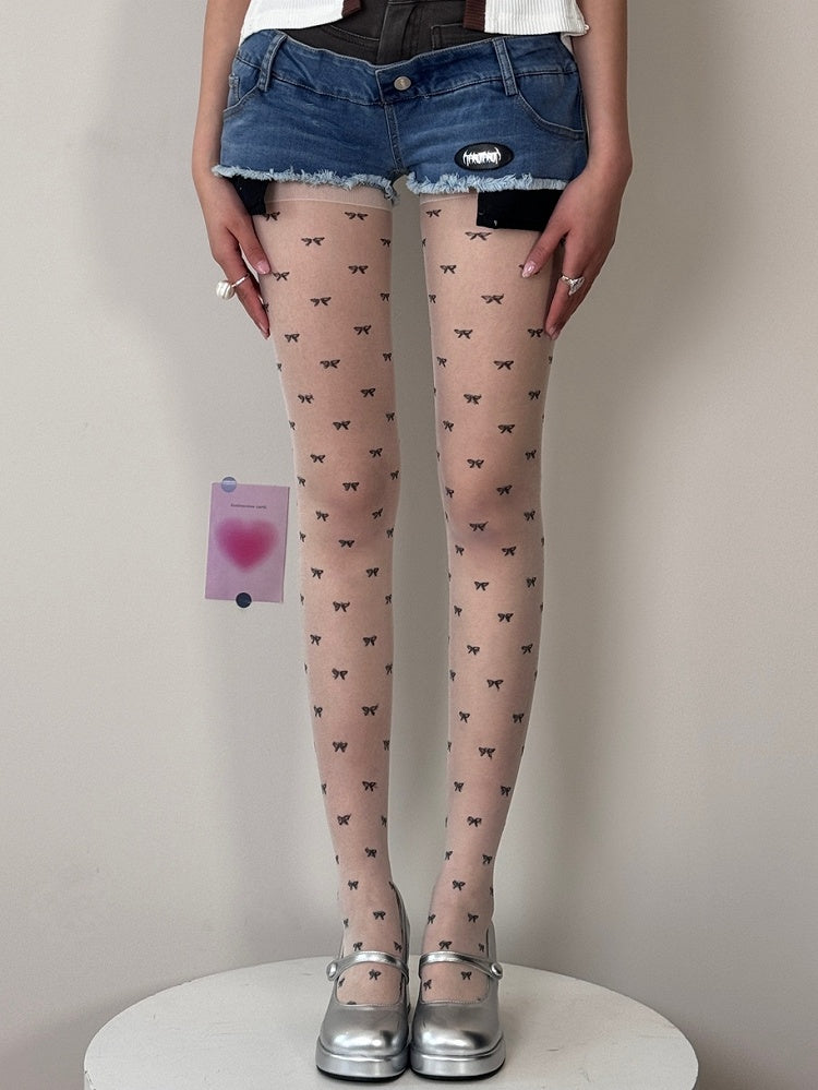 Options Tights Pattern 4 Bowknot Color