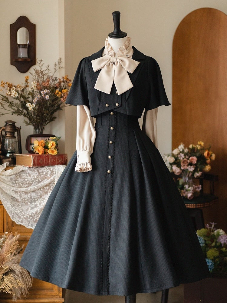 Aprikosenfarbenes, elegantes Langarmhemd mit Rüschenkragen und abnehmbarer Schleife/Jabot-Krawatte