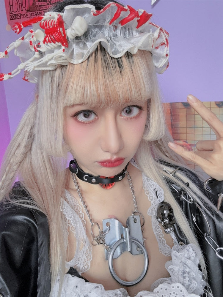 Y2K Ring-shaped Metal Necklace