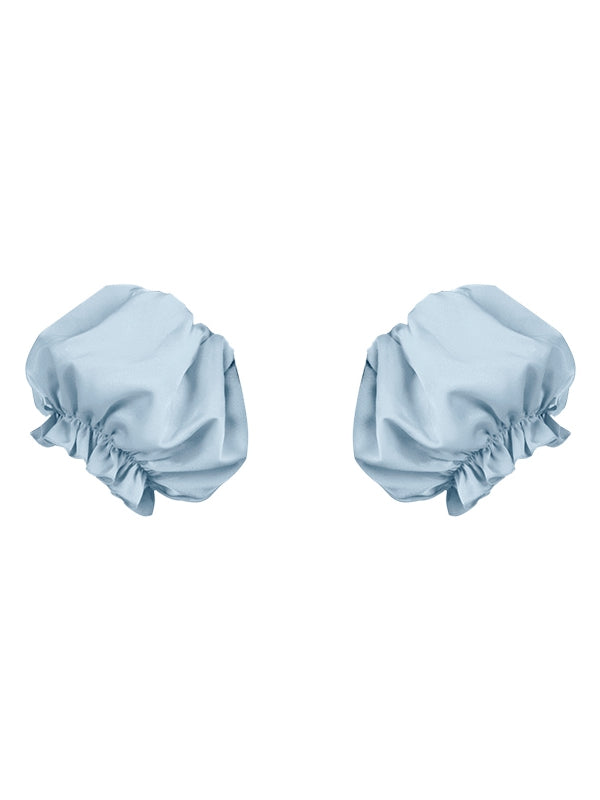 / Puffärmel Grau Beige Blau