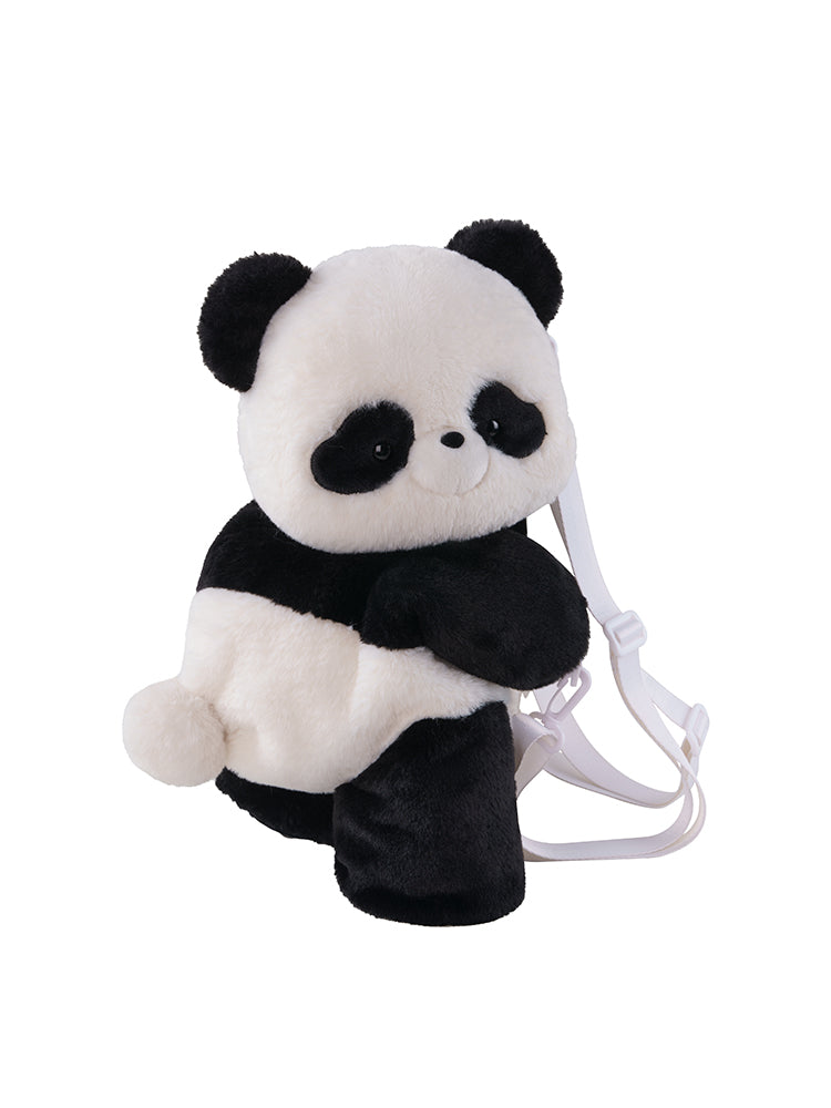 Cute Giant Panda Black and White Plush Backpack/Crossbody