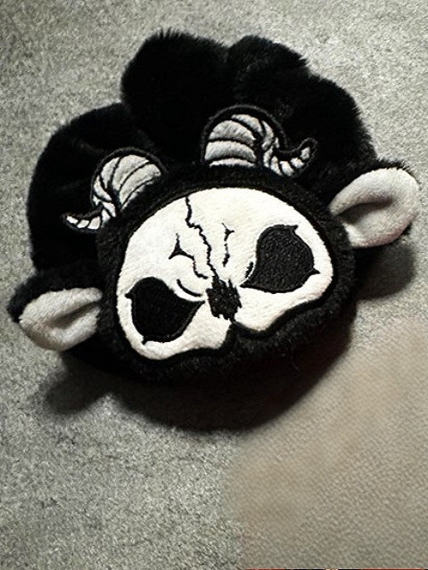 Scrunchie and Reaper Gothic White Grim Black
