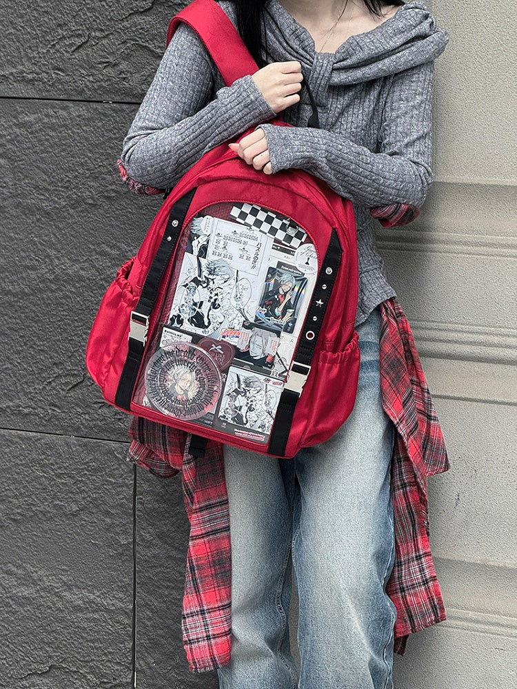 ブラック&レッドスターの大容量イタバックパック