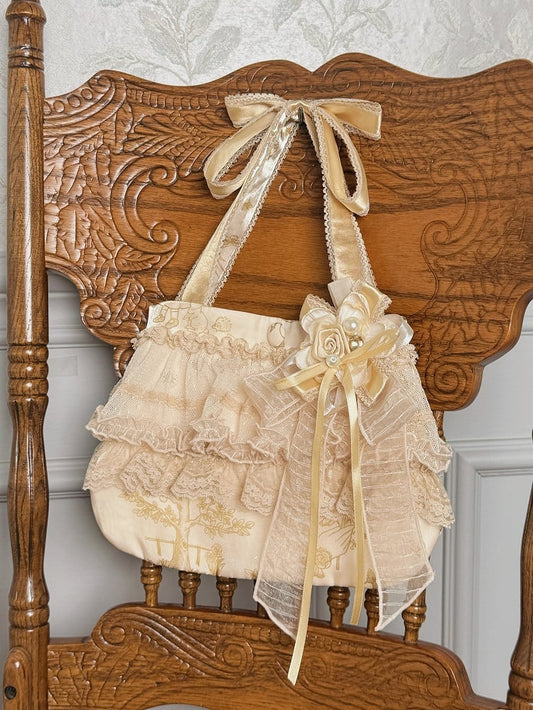 Bag Champagne Hand / Silver Black