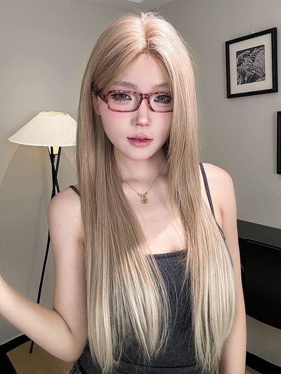 Blonde Wig Length Straight 77CM