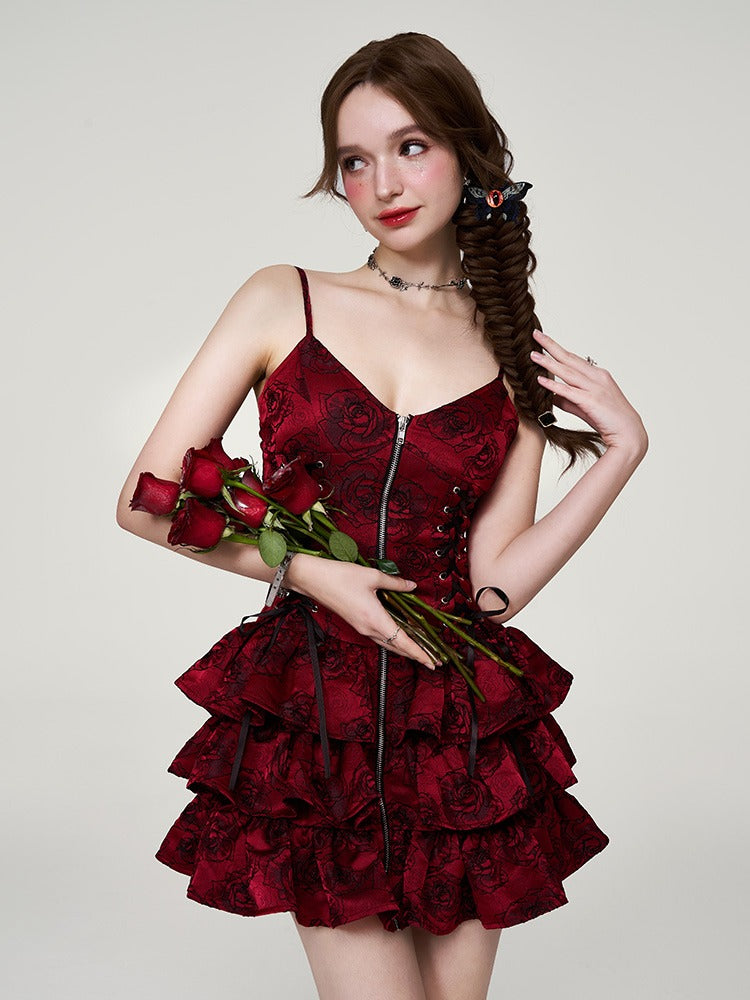 Jaccard Rose Dress Slings Spicy Tea