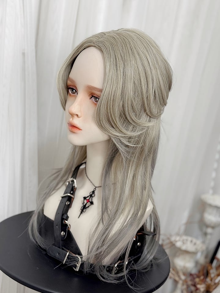 45CM Ouji Style Length Wig Gray