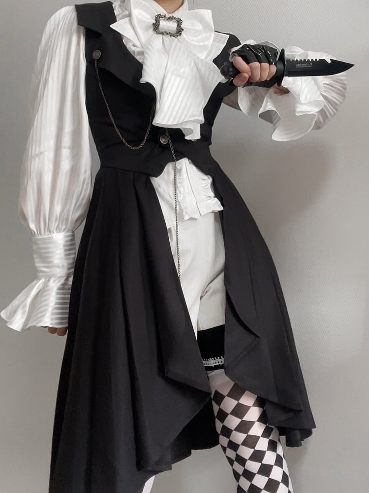 Schwarze Lolita-Weste von Ouji Fashion