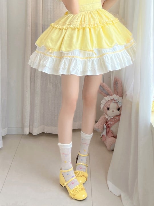 With White/Beige Polka-dot Socks Calf Pattern Star And Hollow-out
