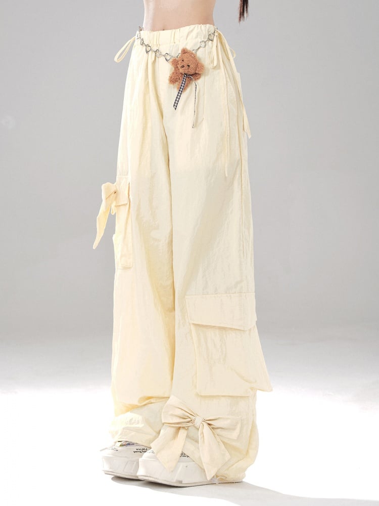 カーゴポケット ボウノットパンツ