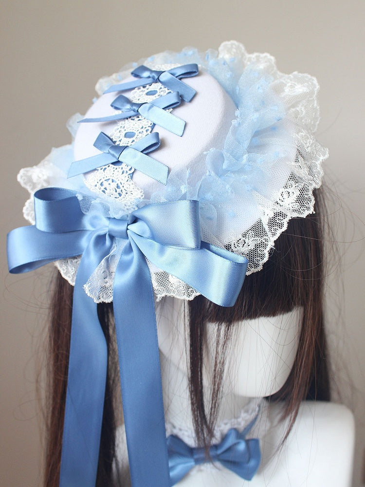 Spitze Blau Hut Bowknot Trim Mini Details Dusty