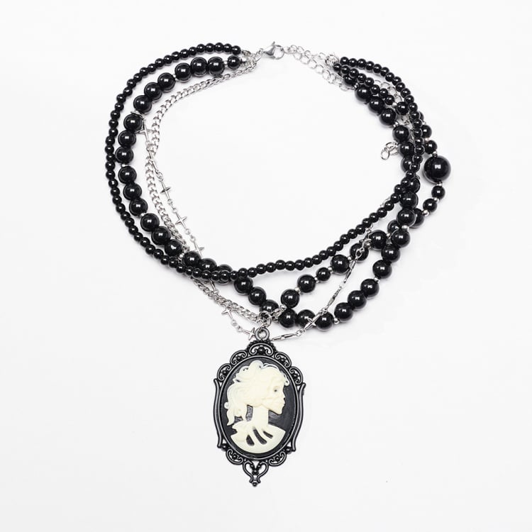 Goth Cross Mehrschichtige Halskette