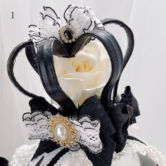 Beaded Hat Options Crown Decorated 3 Mini Floral Design