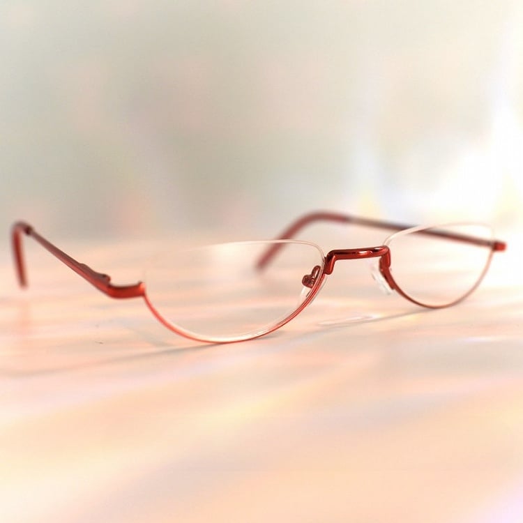 Cyberpunk Glasses Red Semi-rimless Wine