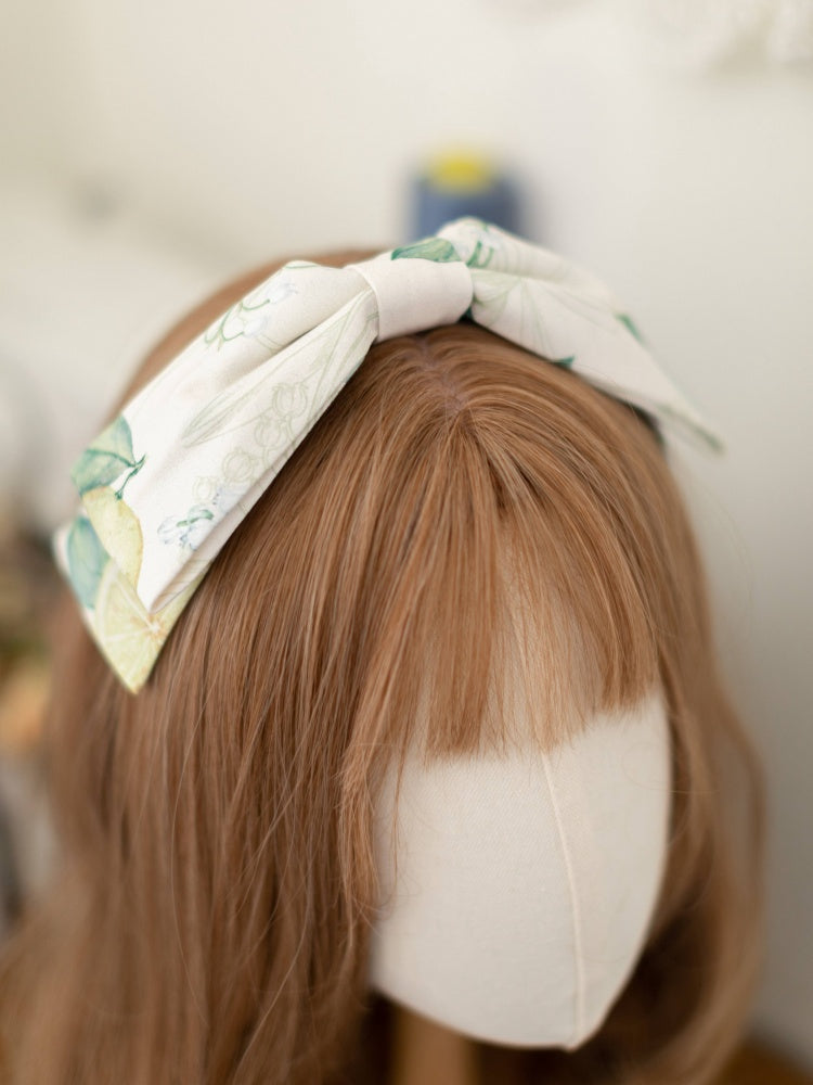 Yellow and Green Lemon Square Neckline Elegant Classic Lolita JSK Dress