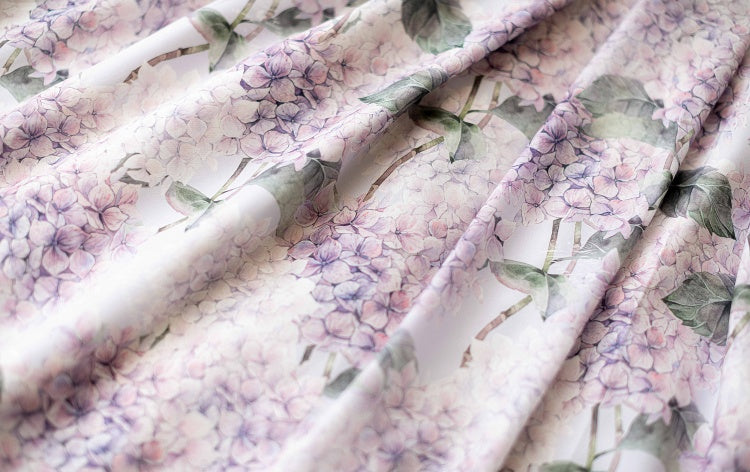Purple Hydrangea Print Jumper Skirt Dress