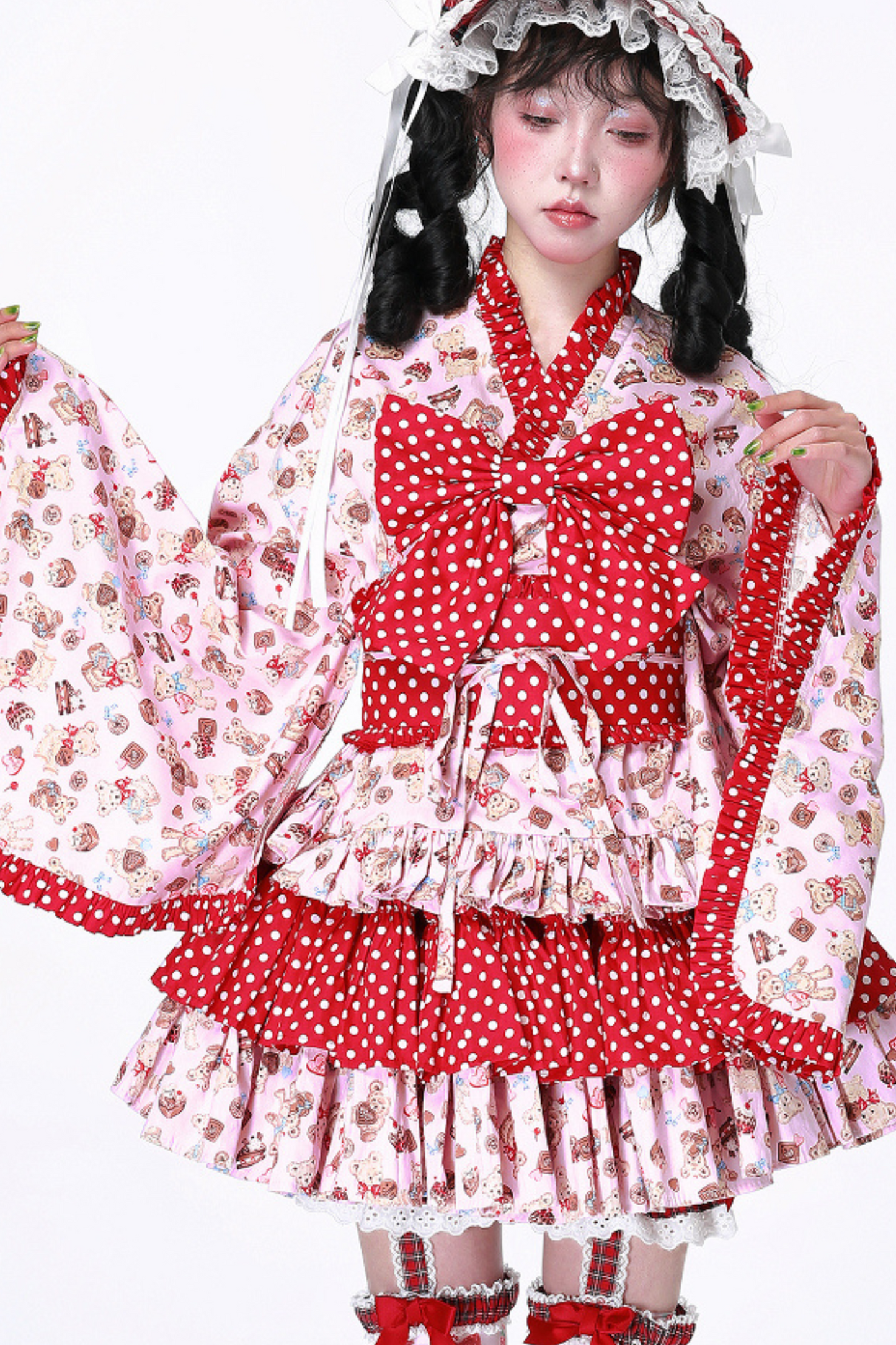 Retro Pop Kimono Lolita Tops