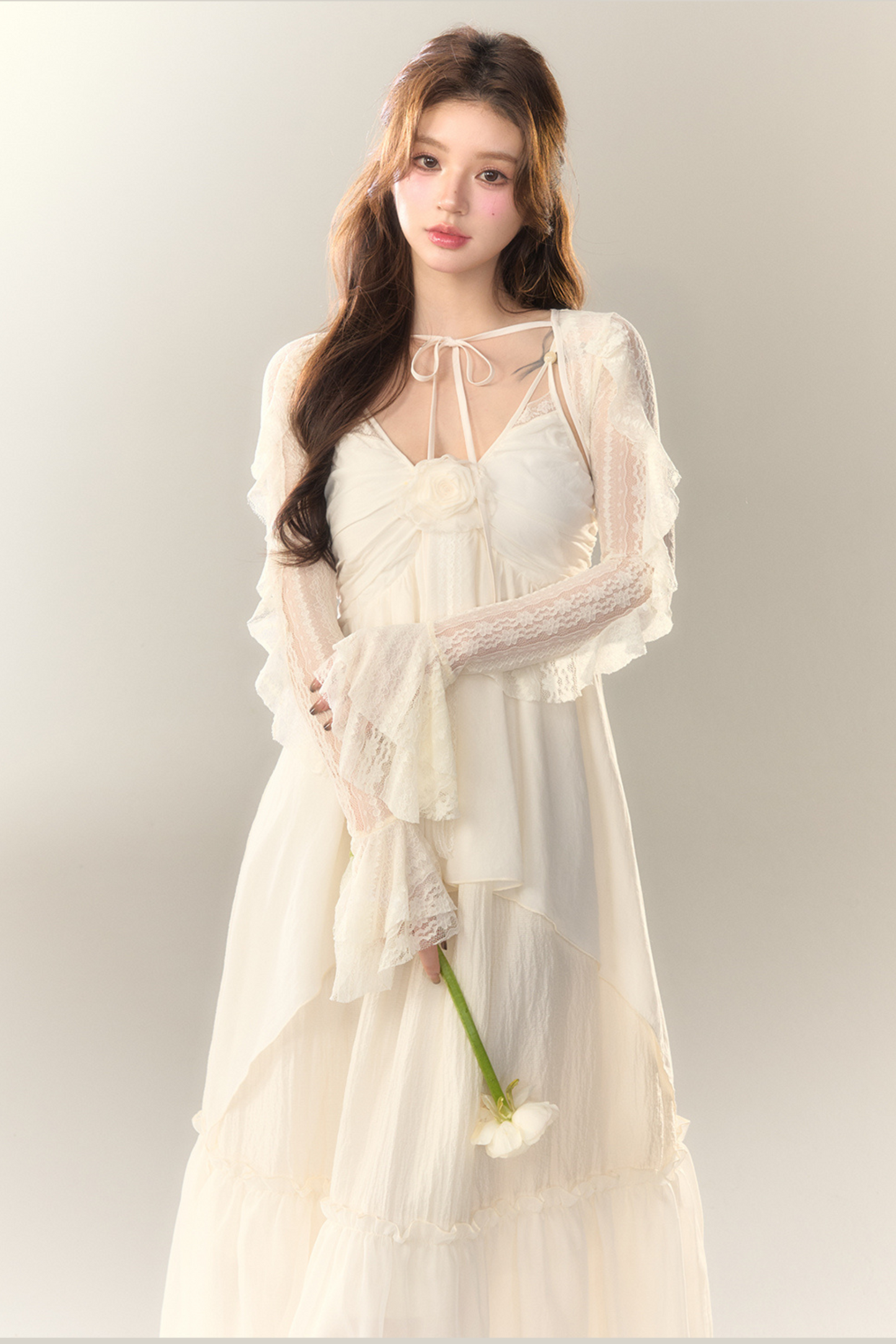 short French sheer cardigan
