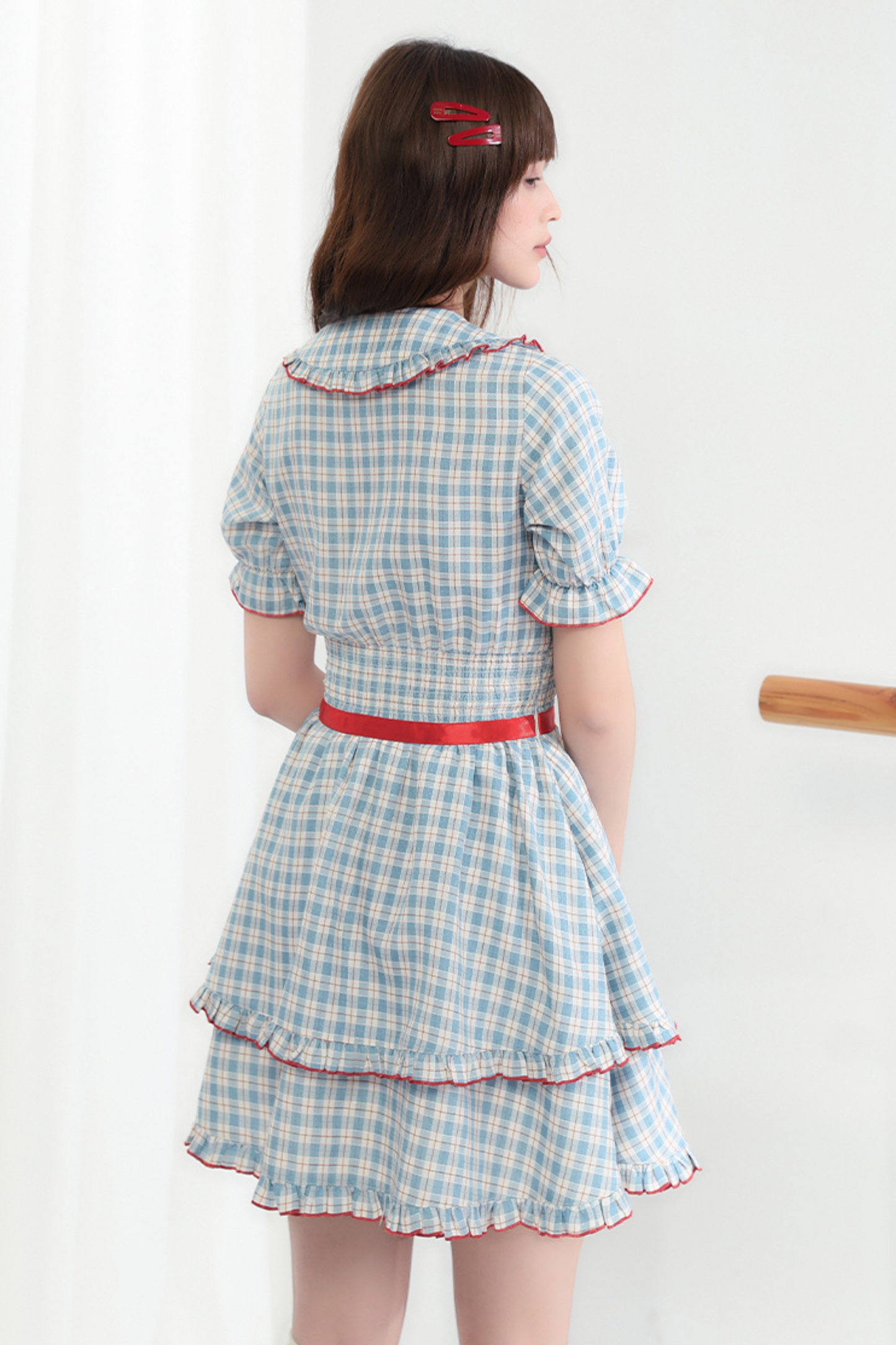 Berry Mist Cheese Kleid Girly Cherry Check
