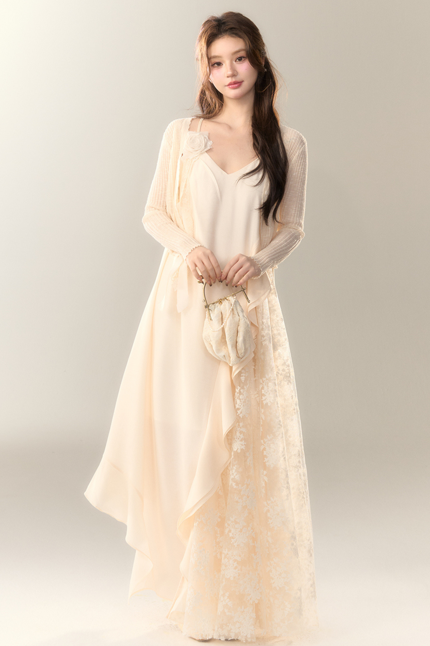 Ice Cardigan Silk Sheer
