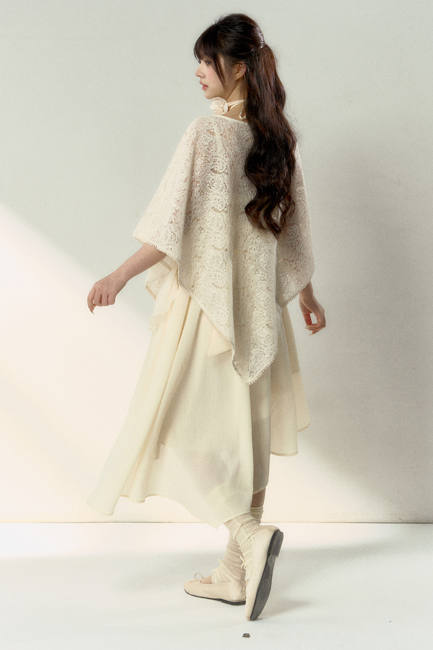 Wind Neck French + Seaside Kleid Neckholder Blume