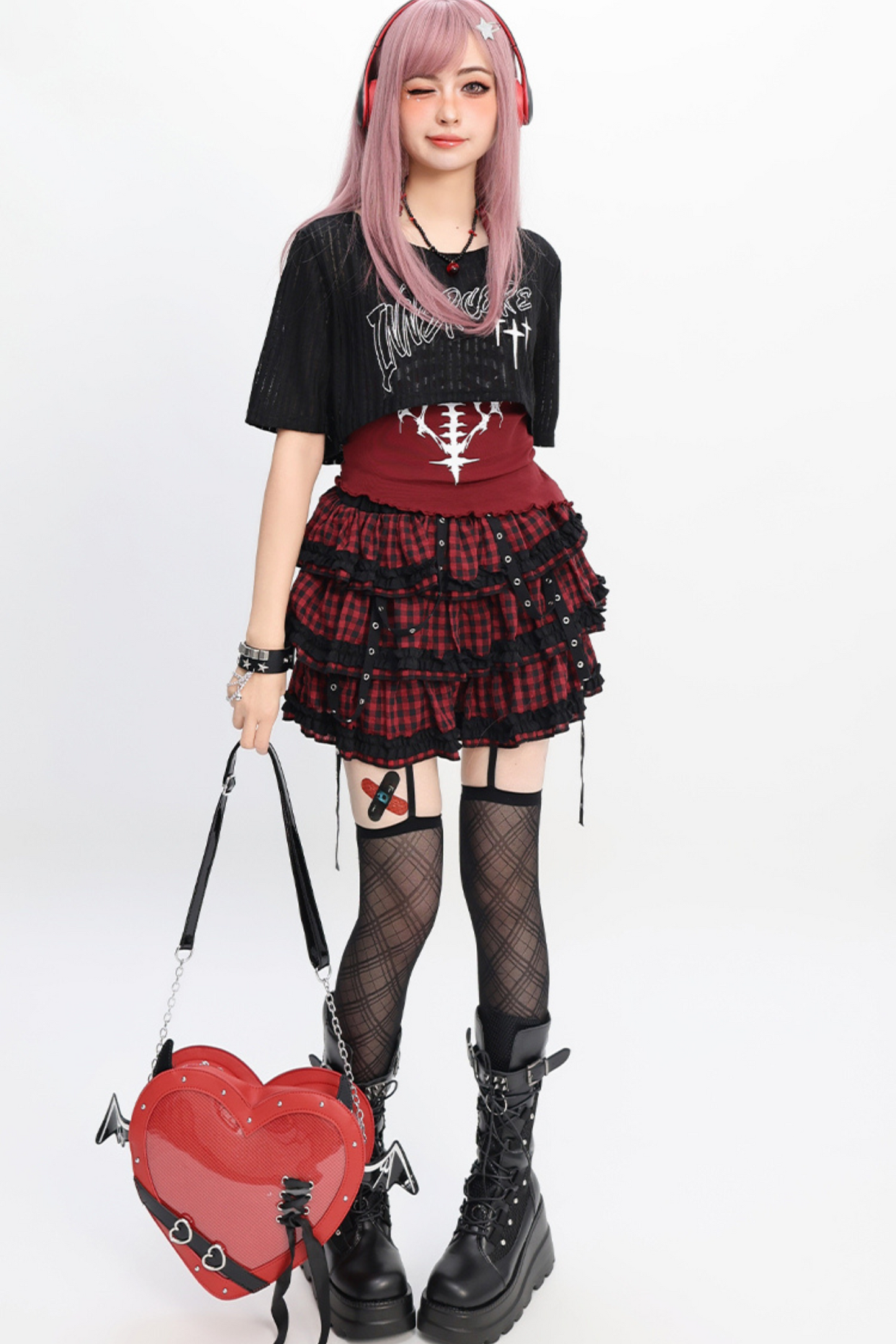 Asian vest Y2K and smock skirt Light