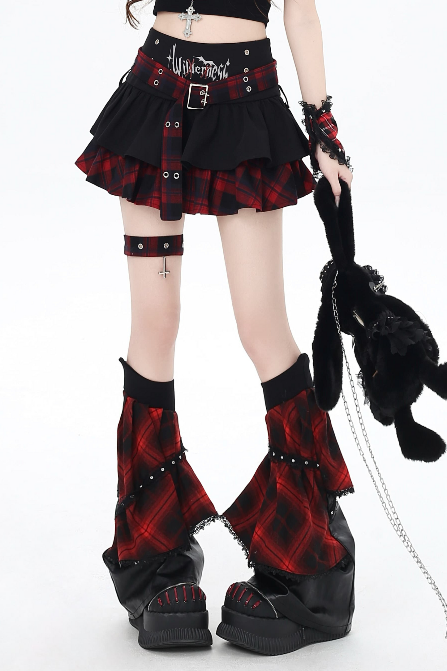 Check Cake Gothic Skirt Icon Subculture