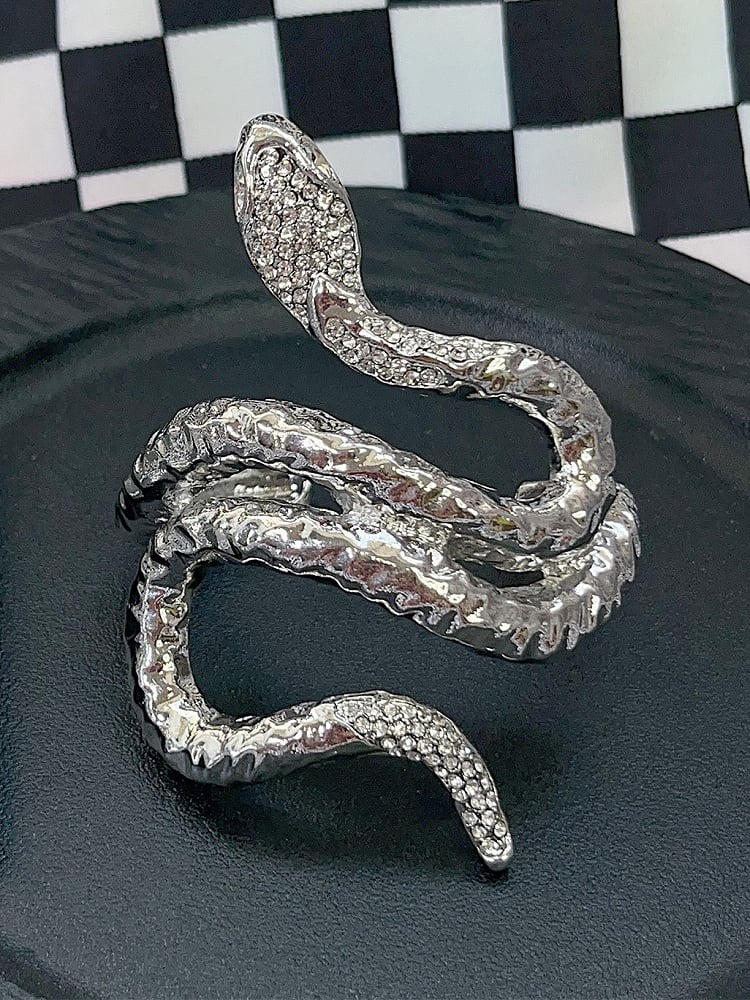Bracelet Shaped Y2K Snake Silver