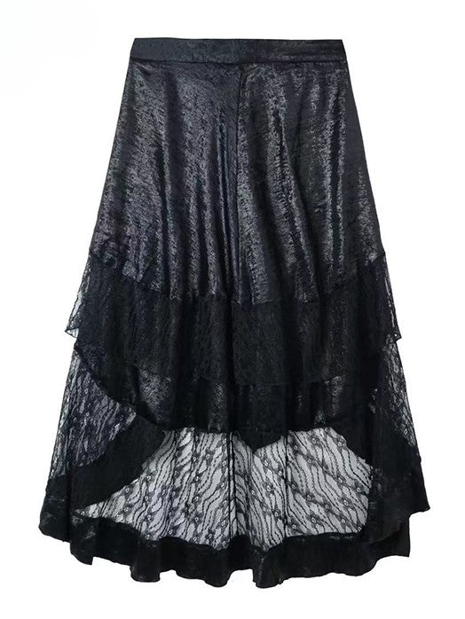 + Floral Top Halter Underskirt Cami Skirt Lace Set- Dress Holiday Neck Black Purple Bittersweet