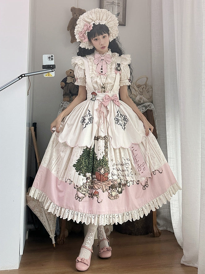 Blouse Available and Short Toys Grils Little Print Sleeves Plus Creamy + Skirt Set Sizes
