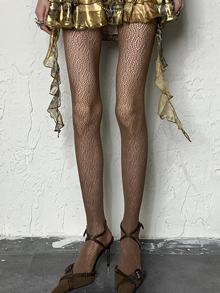 Tights 4 Design Hollow-out Y2K Options