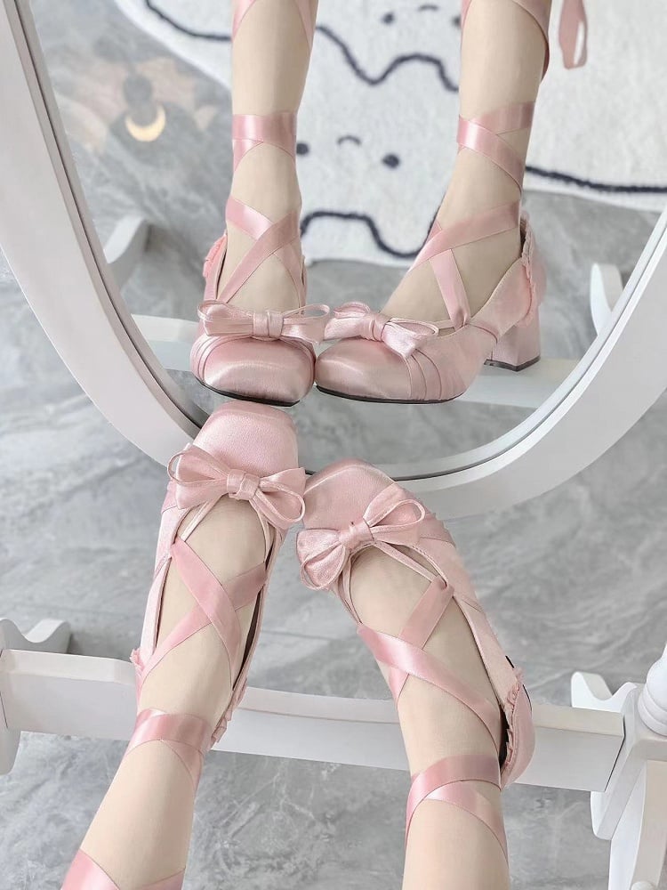 Ankle Mary Pink Straps at Elegant Top Janes Buckle With Detachable Dual Bow