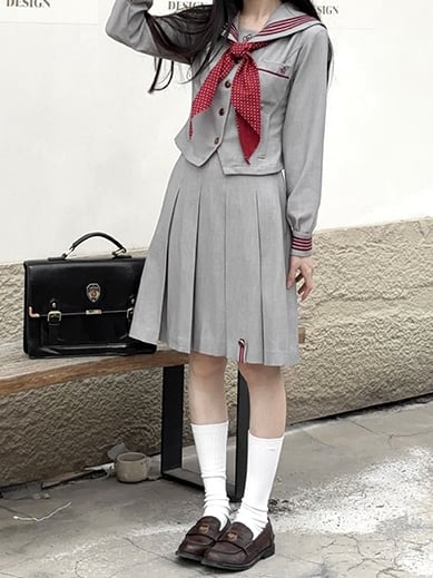 Box Pleat JK Skirt Uniform Gary