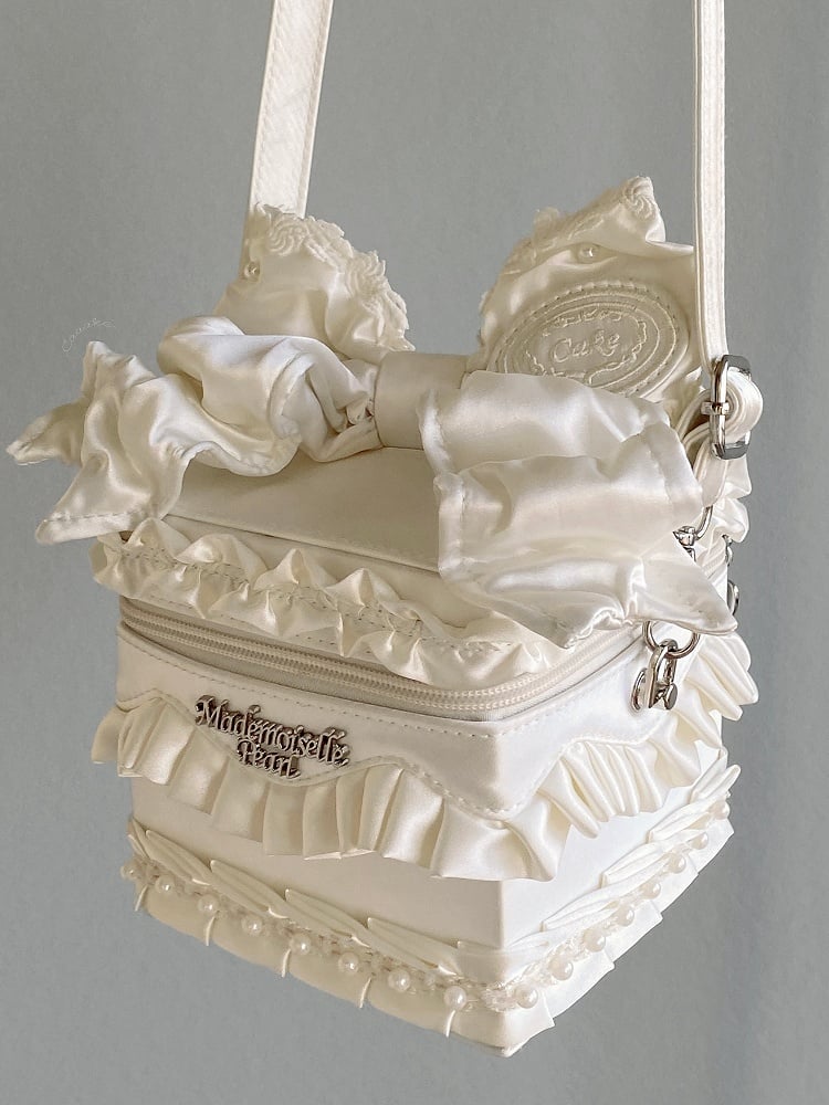 Hand Bead Crossbody Creamy White / Bag Details