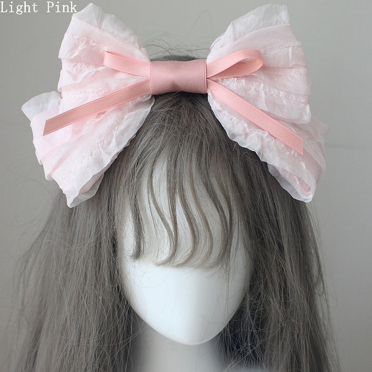 4 Bow Options Color Big Hairclip