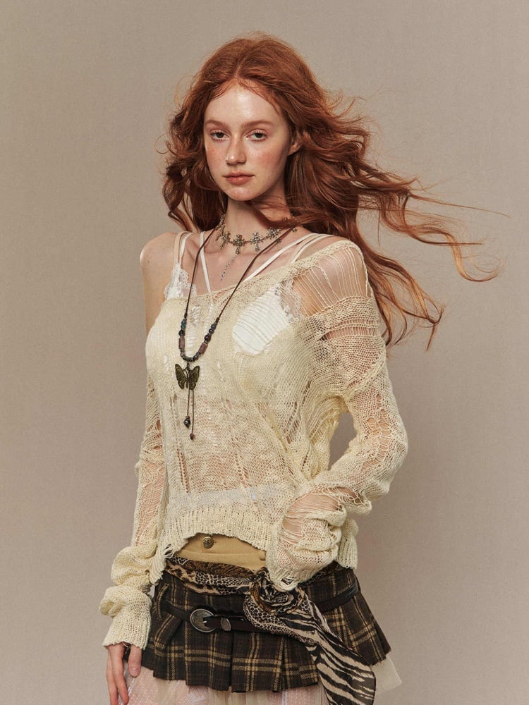 ホワイトレーストリムインナーキャミトップ