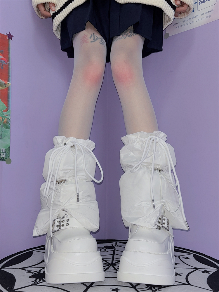 Y2K Short Version Drawstring Cuff Leg Warmers