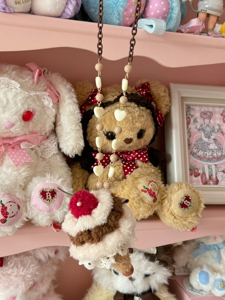 Necklace Beaded Options 5 Pendant Plush Cake