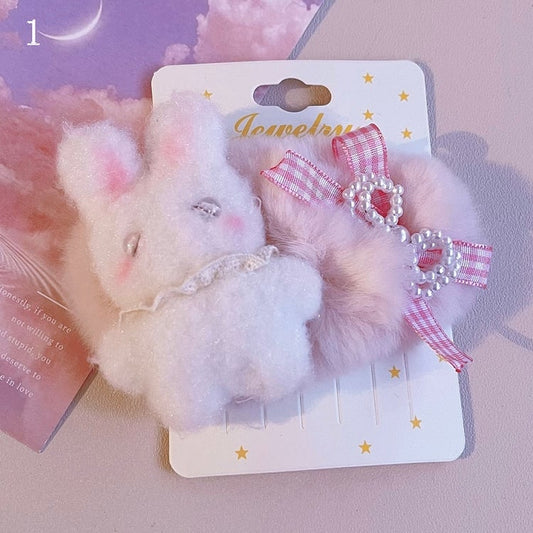 Bear Options 3 Hairclips Design Details Bowknot